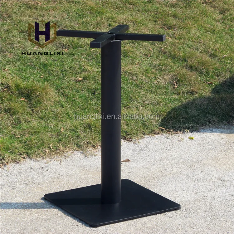 Black Square Table Base, Cast Iron Table Feet, Modern Coffee Dining Legs