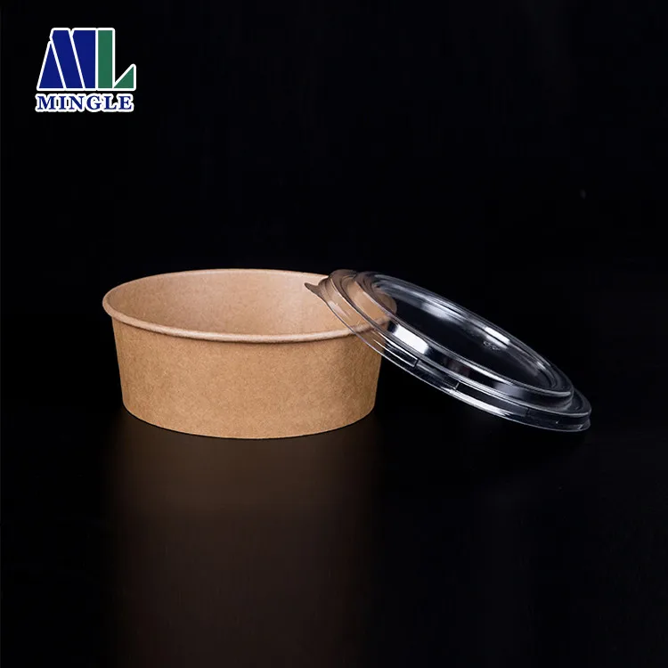 
Food Grade Salad Bowl Disposable Take Away Paper Salad Container 
