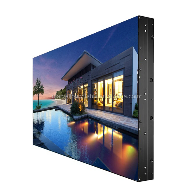 
indoor lcd video wall display 2k 4k multi panel tv mount UHD FHD 1080p huge big advertising controller full color screen panel 