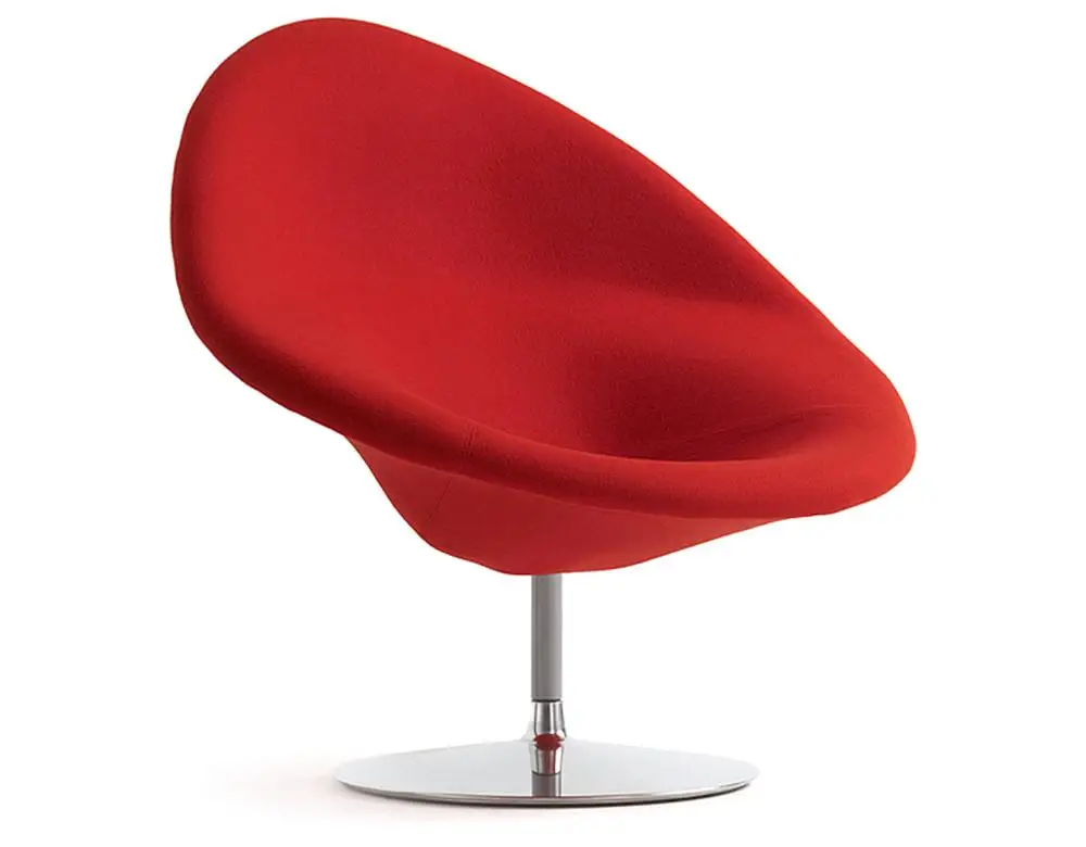 
New designer room furniture fiberglass pierre paulin artifort globe lounge chair with ottoman 