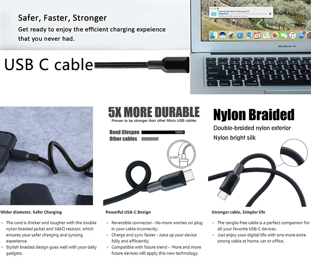 
USB Type C Cable USB Charging Data Sync Cable,USB Type C Cable 