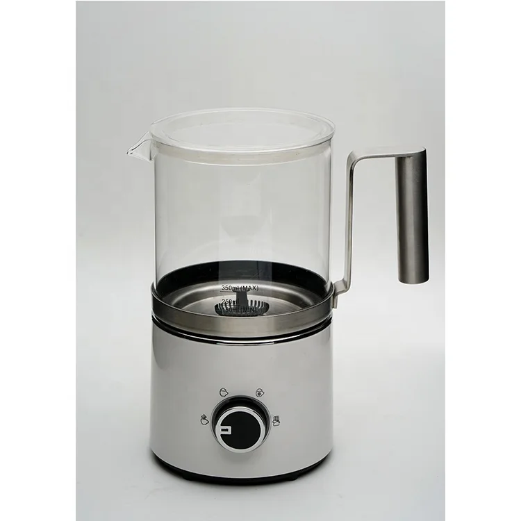 Съемная стеклянная чашка Электрический вспениватель молока и подогреватель для капучино