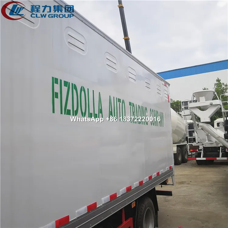 Cheapest price 4 tons small gas bottle transportation box cargo truck for sale