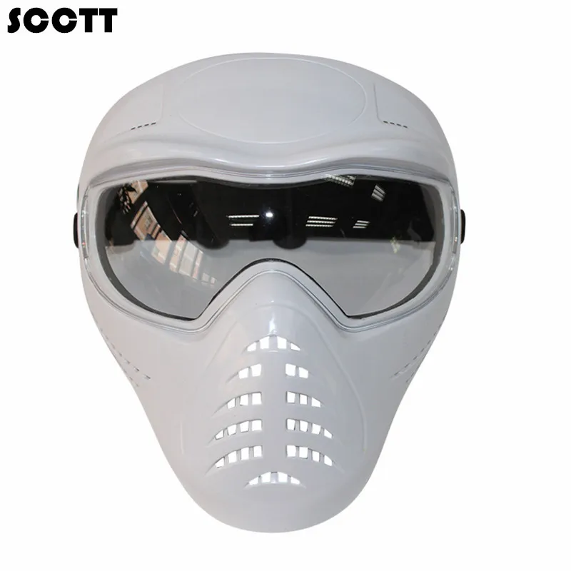 Paintball Mask Enbrille Black Snake Pattern Anti Fog Single Lens