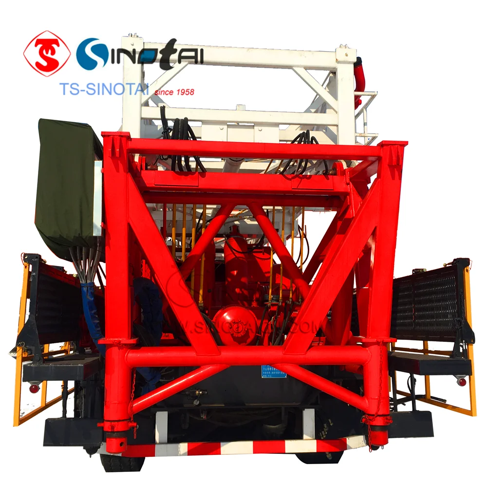 Hot sales!API oilfield double drum ZJ20 XJ650 truck-mounted drilling rig/workover rig