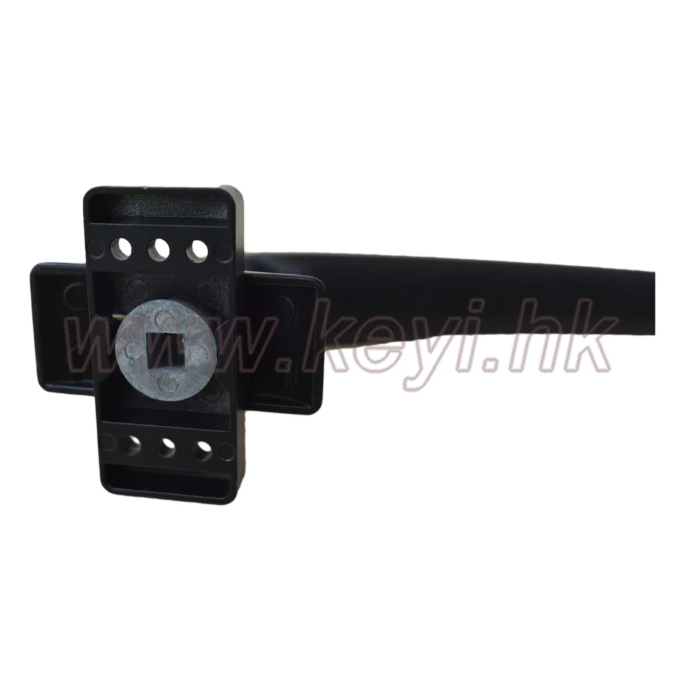 KEYI DL09 Black Lock Set Main Aluminum Lever Door Handle