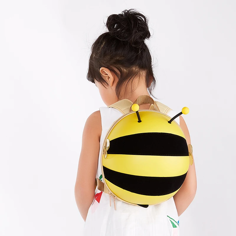 Supercute 3D Egg Shell Toddler Backppack Child Backpack Kid Bag Harness Bee Shaped toys bag