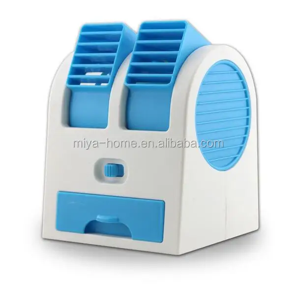 Hot sale Double outlet air conditioner no leaf fan with Fragrance / usb mini no leaf fan with aroma / portable mini fan