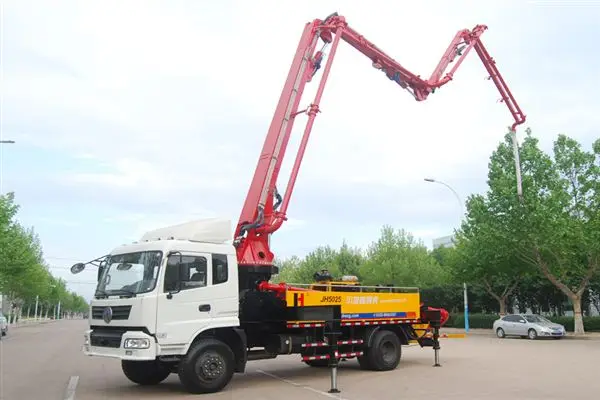 Factory Price Big Mobile Concrete Mixer Concrete Pump Truck With 1.6m Feeding Height Wolwa