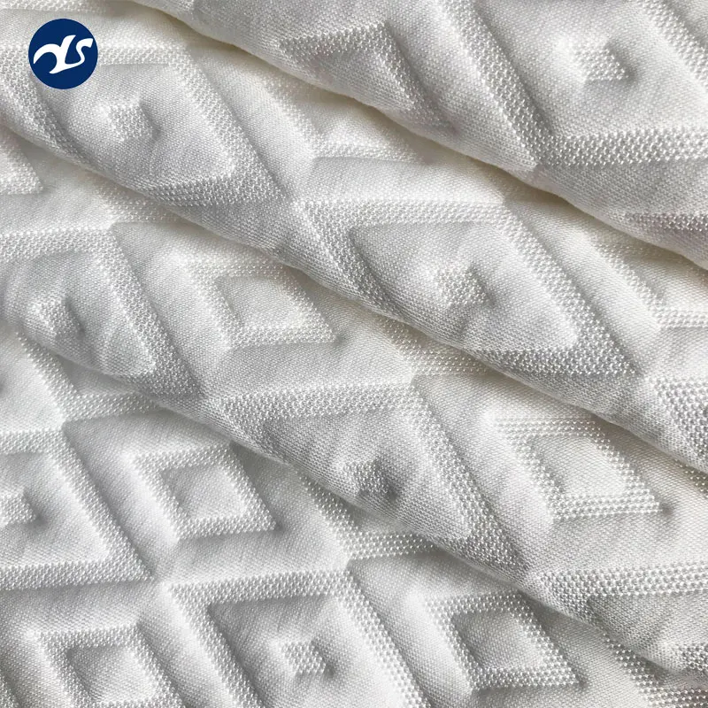 
Pattern bamboo fiber knitted fabric for pillow and mattress high quality 