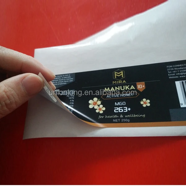 Waterproof Self Adhesive Printing Die Cut Vinyl label Sticker for medicine