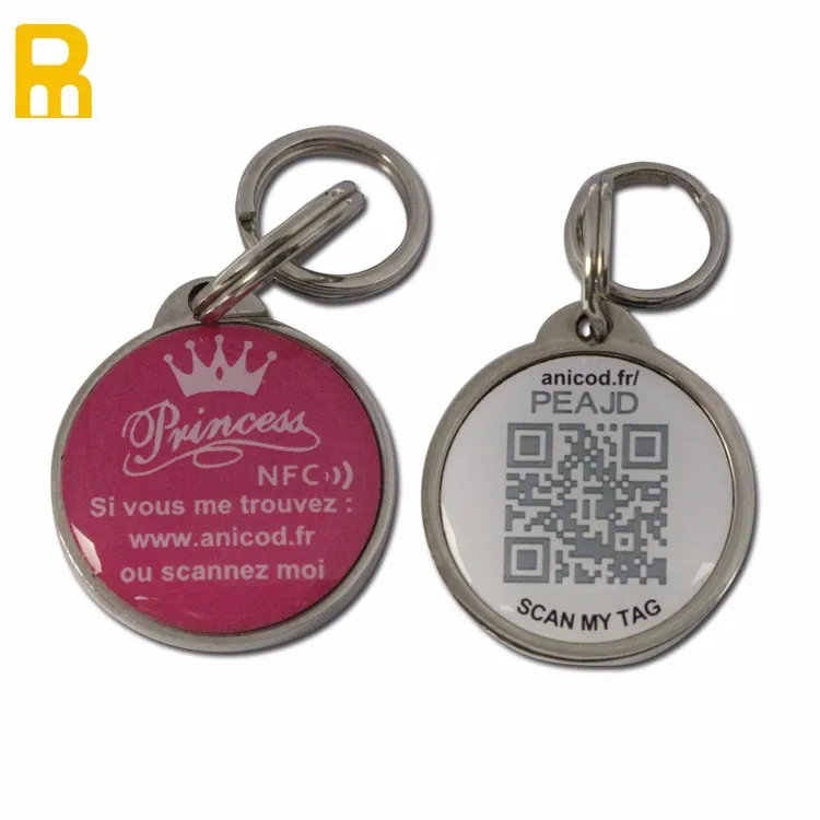  Идентификационная металлическая бирка для домашних животных с QR-кодом от китайского поставщика аксессуарами