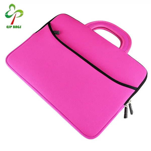 
14 Inch wholesale pretty neoprene laptop case for ladies, waterproof and shockproof laptop case with front pocket 