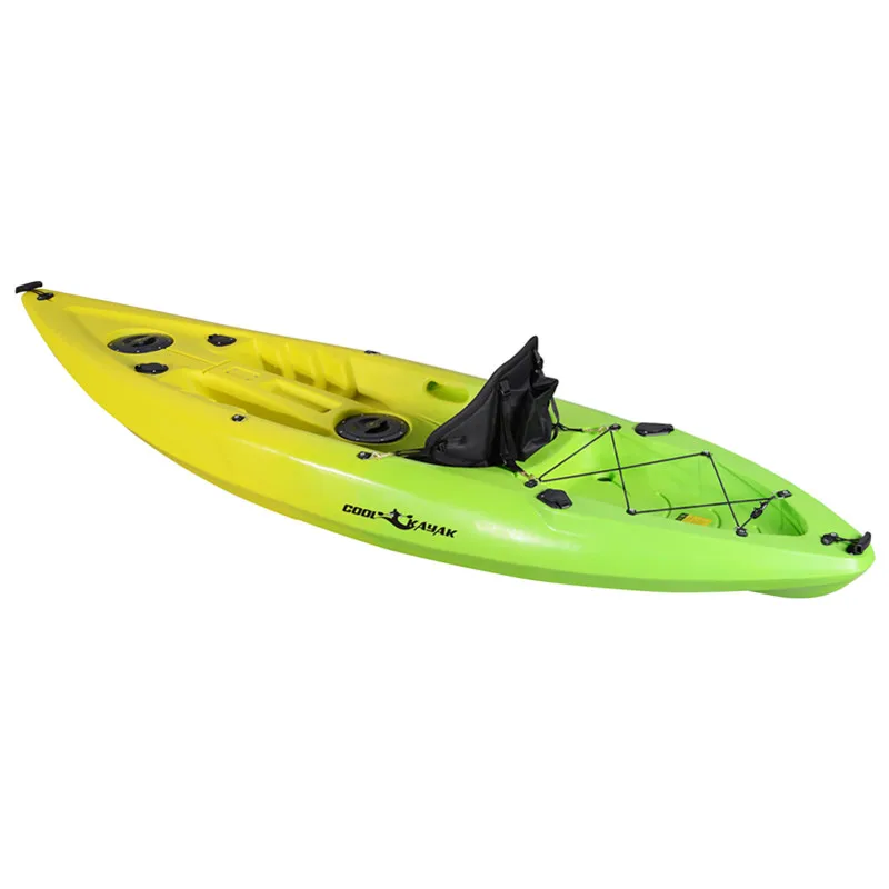 2.95m single kayak plastic fishing rowing boat