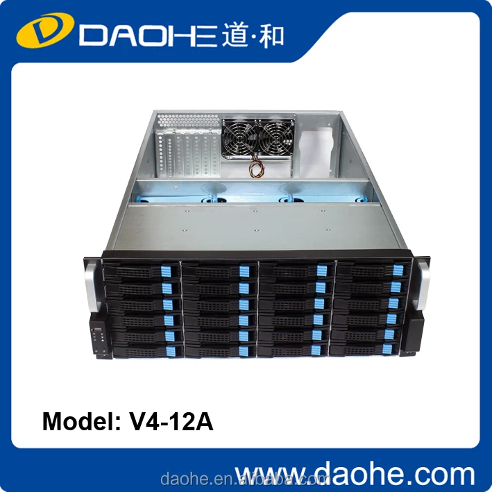 4u short rack case with expander backplane /hotswap fanwall server case , 24bays rackmount chassis