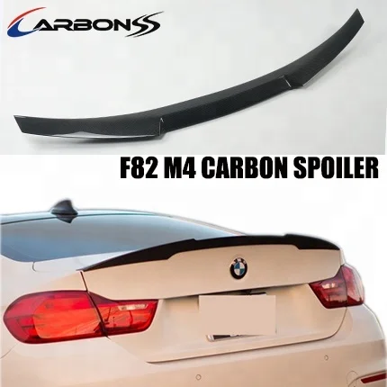 Rear lip Wing Spoiler M4 type carbon fiber rear ducktail spoiler for bmw m4 f82 trunk wing 2014+