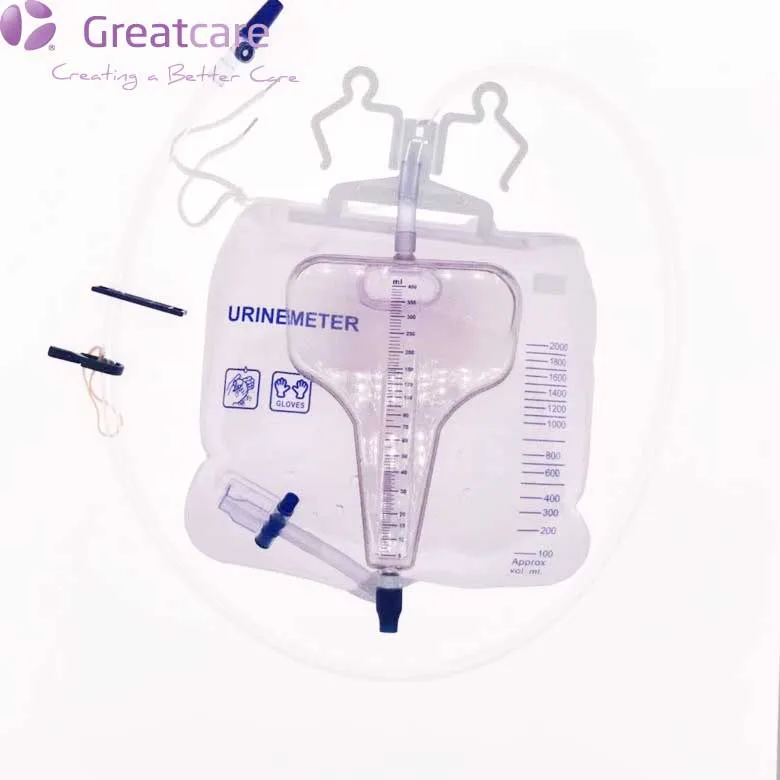 
Greatcare Medical 400ML Disposable portable Adult urine meter drain bag 