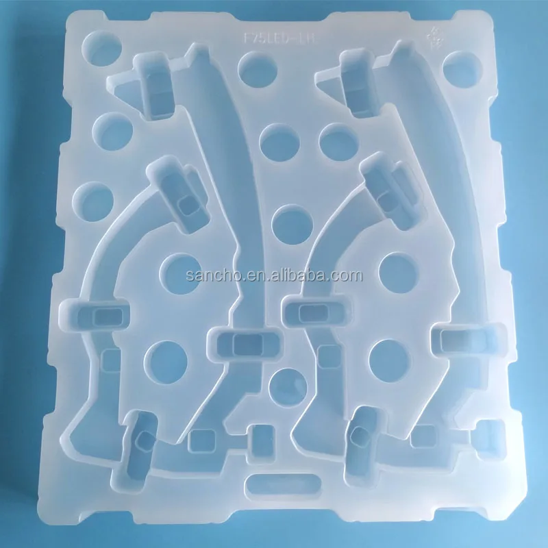 Matte white vacuum formed blister tray for electronics