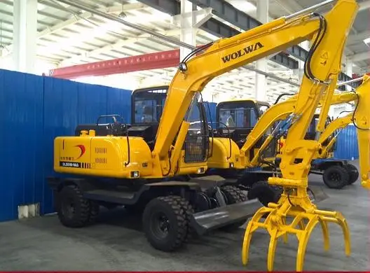 China DLS880-9AG Wheel Hydraulic Sugar Cane Loader Mini Wheel Excavator Loader For Sale