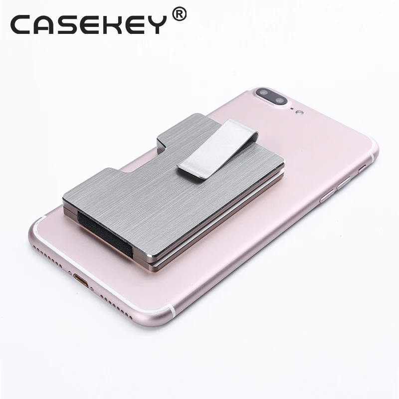 2020 Gift Items Print Rfid Aluminum Card Holder Customise Metal Money Clip