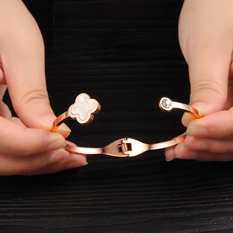 clover titanium steel bracelet Women korean fashion jewelry brand Bracelets 2020