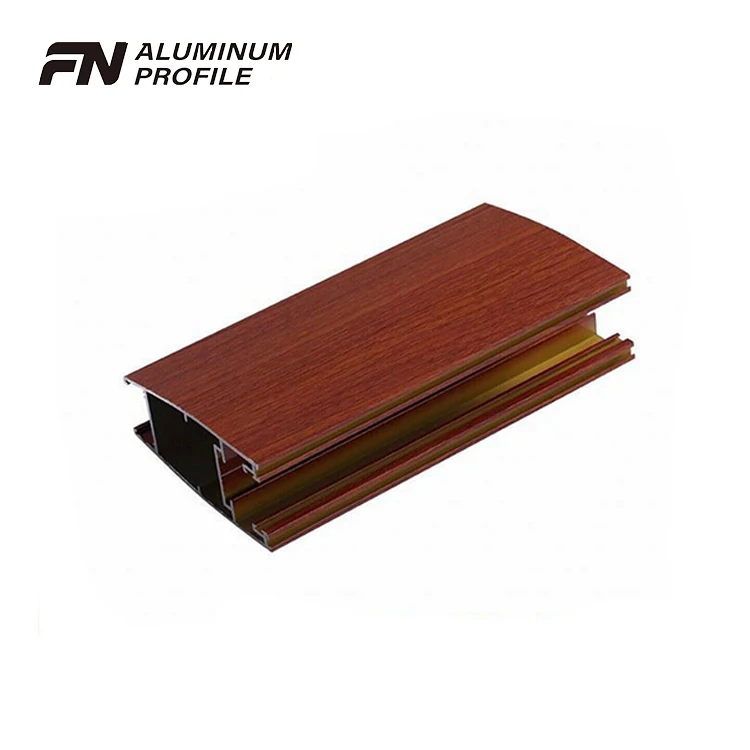 stylish anodized wood grain aluminum Alloy profiles for slat fence