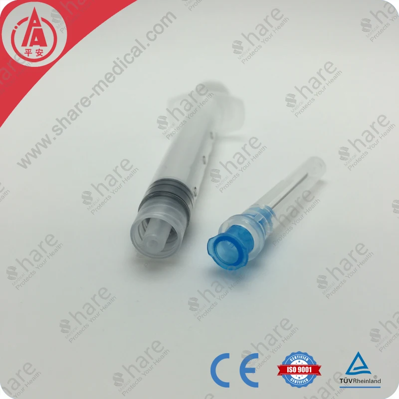 Hot selling 3ml luer lock syringe with needle