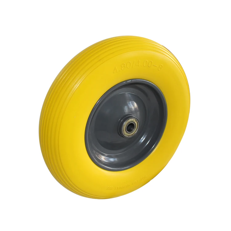 4.00-8 metal wheelbarrow PU foam wheel