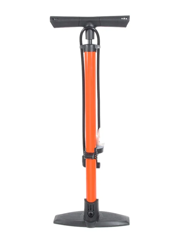 Newest bike floor pump 120 PSI with multifunctional nozzle big gauge