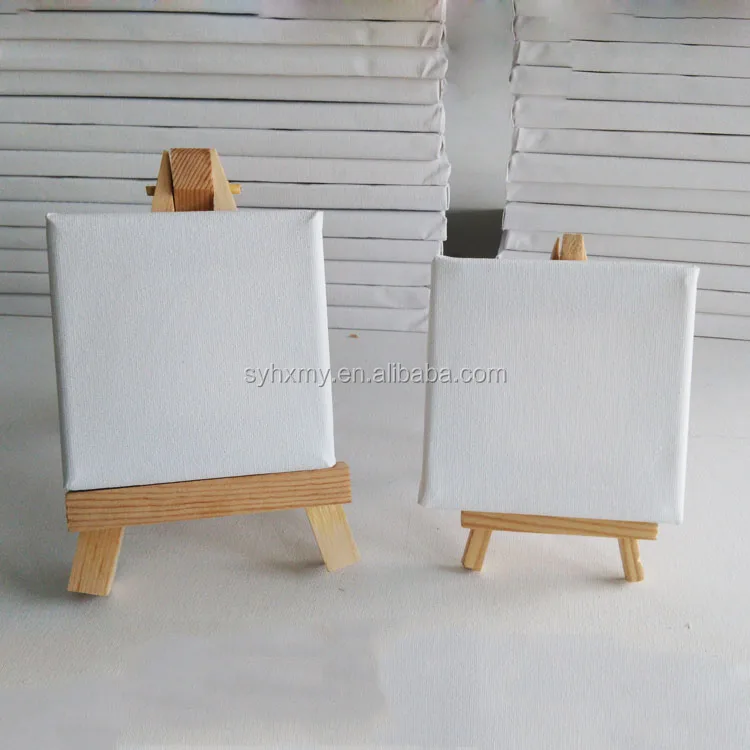 
10*10cm mini stretched canvas oil painting canvas blank painting canvas 