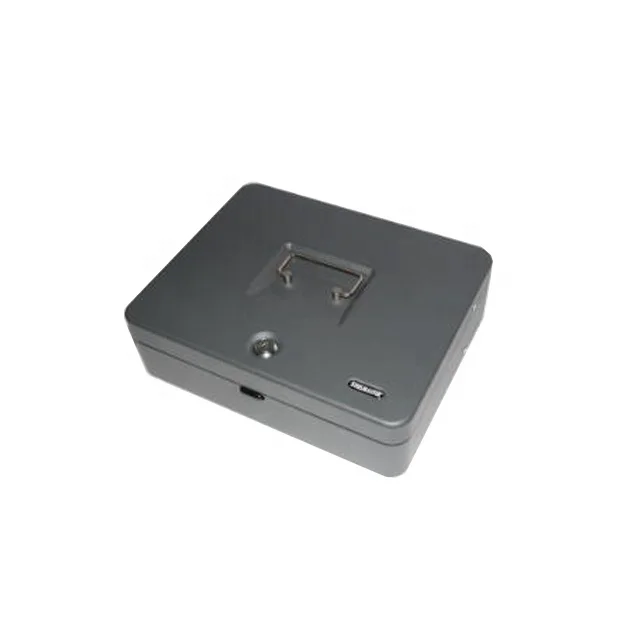 High quality handle lightweight safety money coin box portable key lock metal cash box