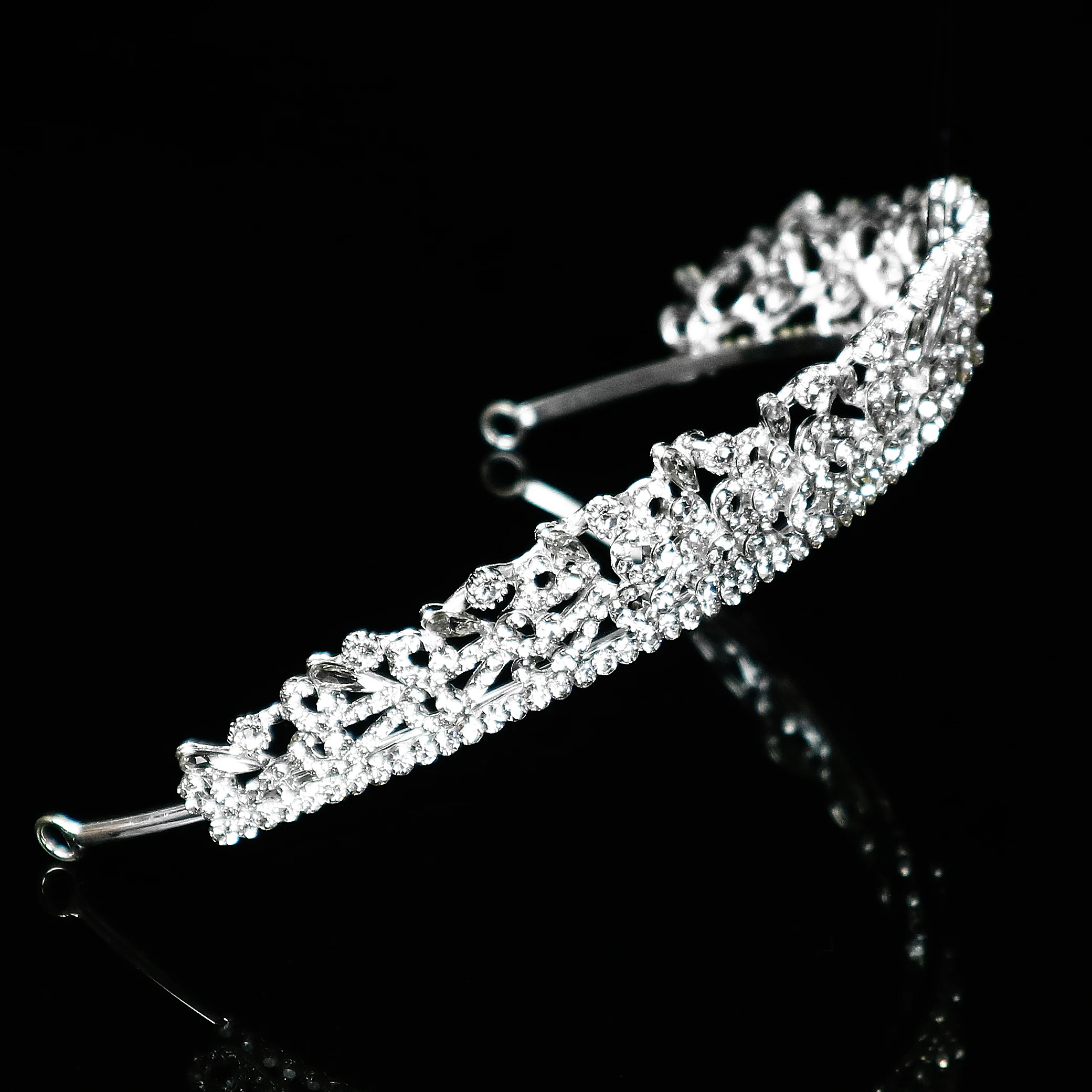 Оптовая продажа, серебряные хрустальные круглые короны HA0969, китайская благородная Корона, свадебная тиара невесты для невесты и подружек невесты