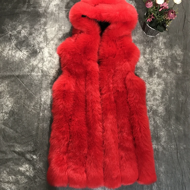 OEM factory custom made high quality faux fur coat
