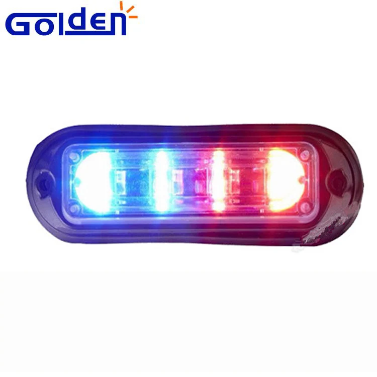 High bright 3w led lamp 9V 30V blue warning grill light head for ambulance