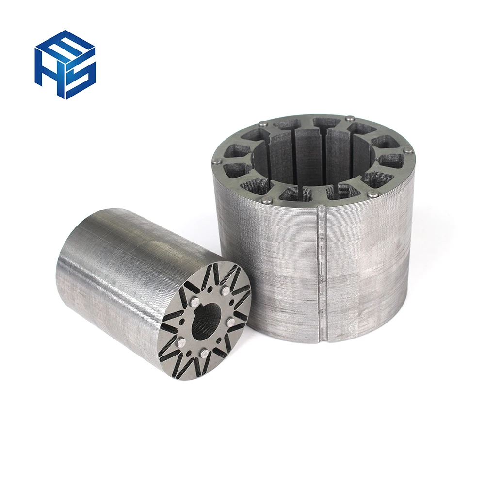 High efficiency motor stator core for generator