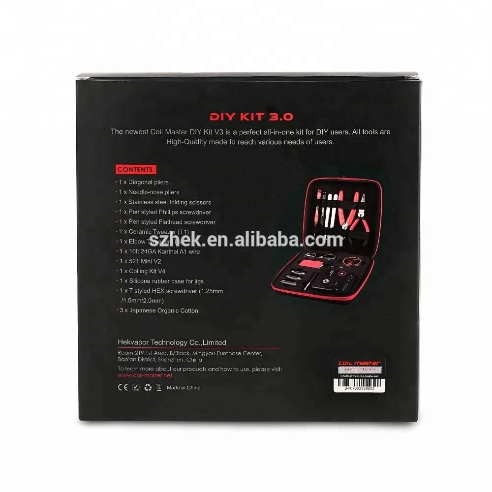  100% оригинальный набор Coil Master DIY V3 2018 новейший с 521 Mini V2 самый популярный инструментов для вейпа лучшая сделка-все CoilMaster в