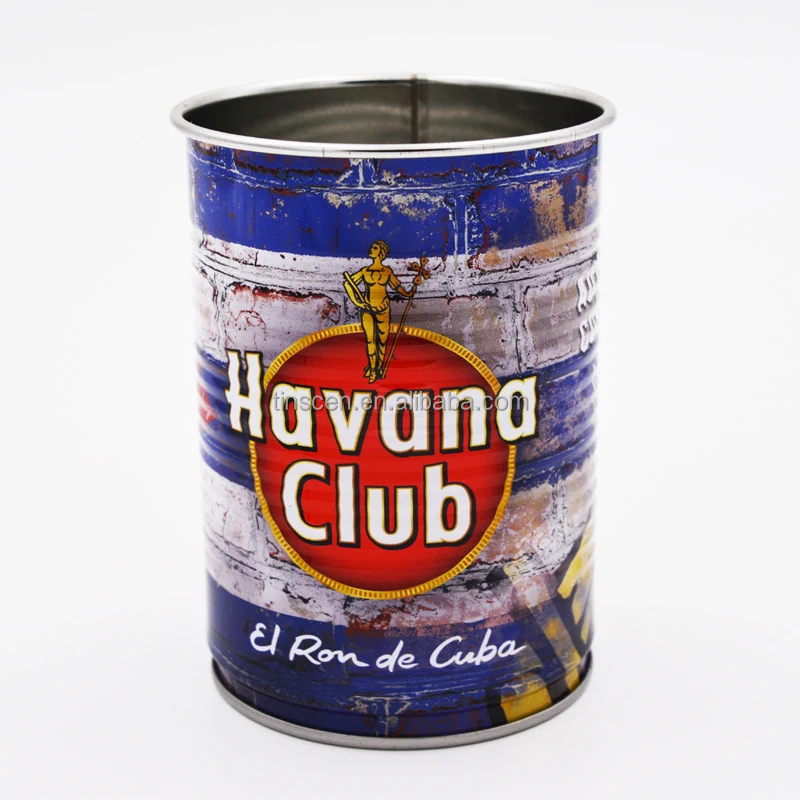 15oz/450ml hot sale ribbed Whiskey tin can drinking cups for bar