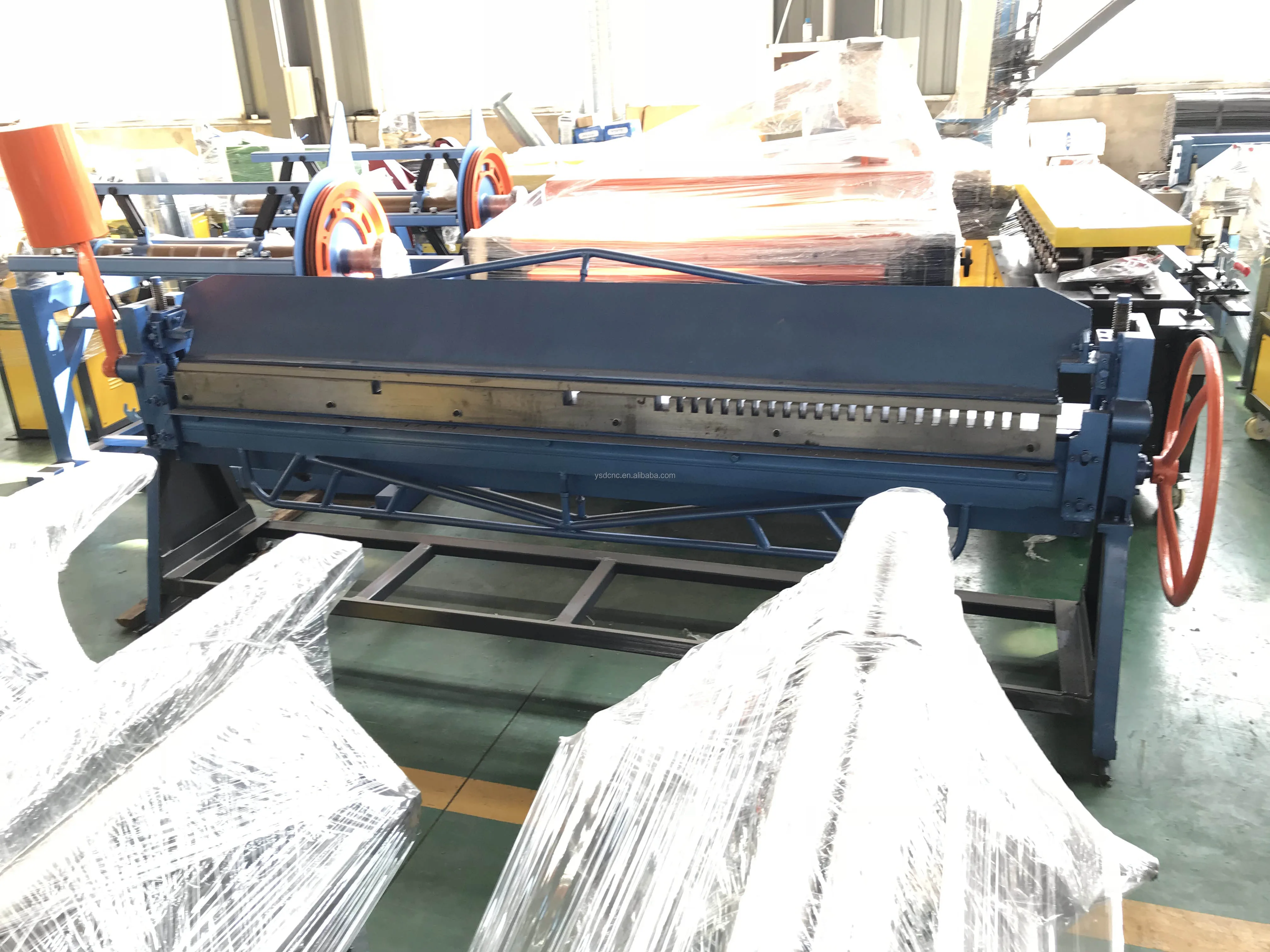 TDF-1.5*2500 HVAC aluminum tube CNC tdf flange folding machine for air pipe making Production