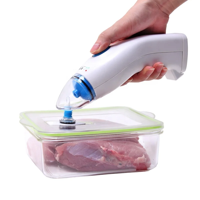 Plastic cheese container for food with vacuum pump