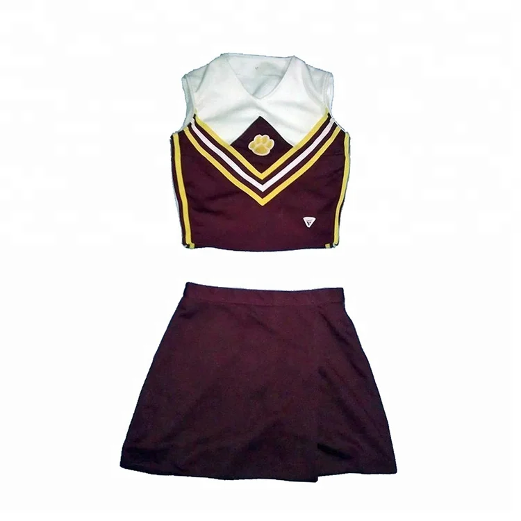 Sublimation Women Sexy Cheerleading Uniform Skirts Suit Dresses