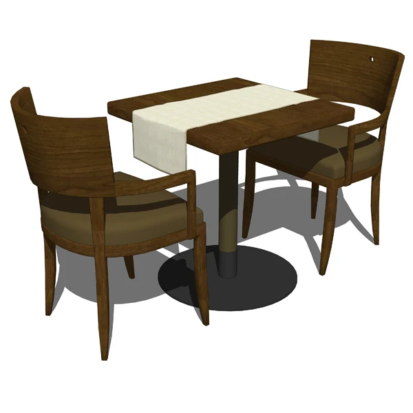 Guangzhou Modern Wooden Cafe Furniture Used Restaurant Dining Table Sets