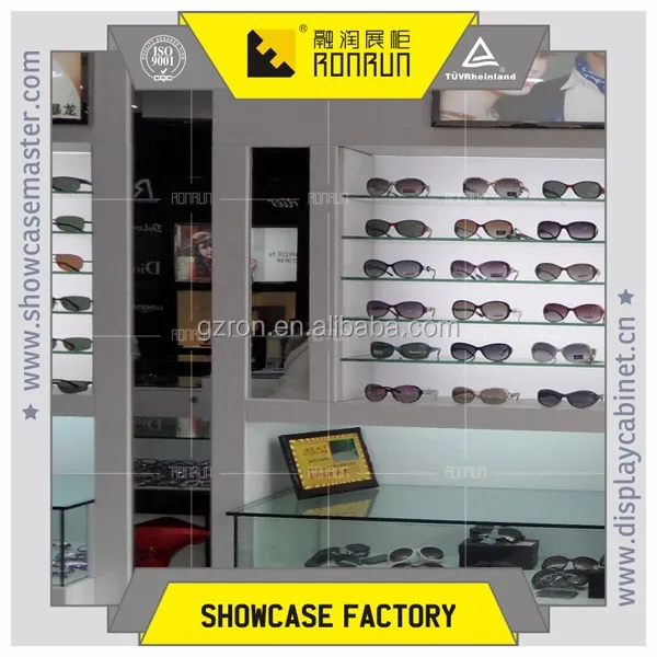 Simple design for sun glasses shop decoration display stand showcase for optical shop