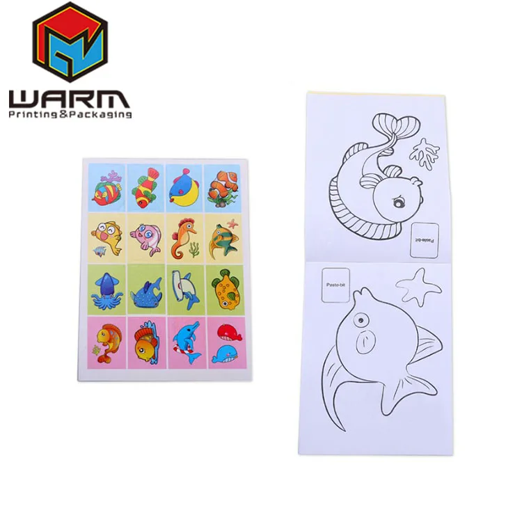 
Wholesale Custom Printing Service Picture Board Children English Spirit Coloring Books For Kids 