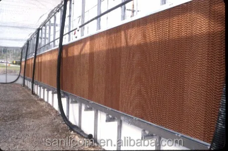greenhouse Cooling Pad Wall with aluminum frames