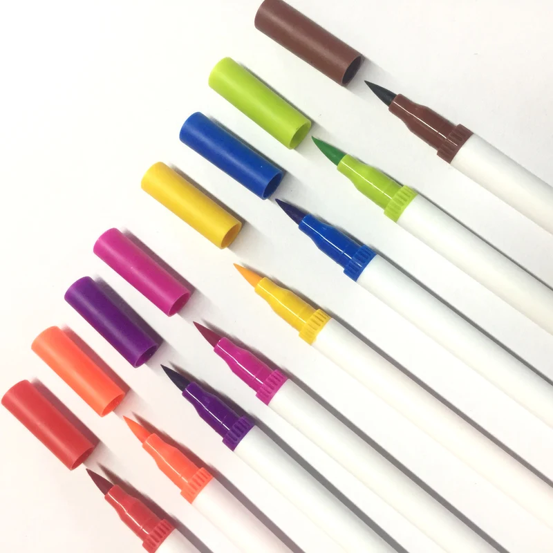 Dual Tips 100 Colors Fine Brush Marker Based Ink Watercolor Paintbrush Sketch Art Marker Pen For Manga Drawing School Supplies