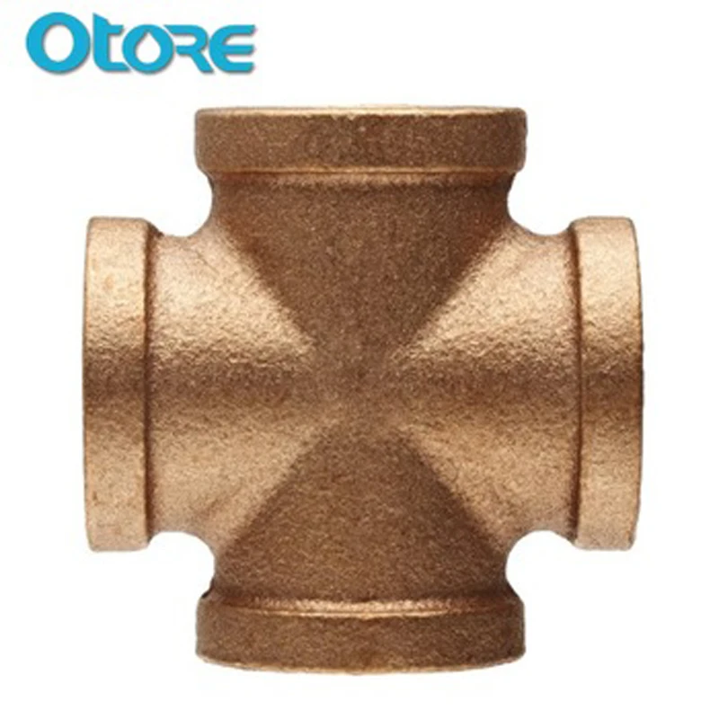
DZR/DR Brass Bronze Female Cross brass fittings for water supply 