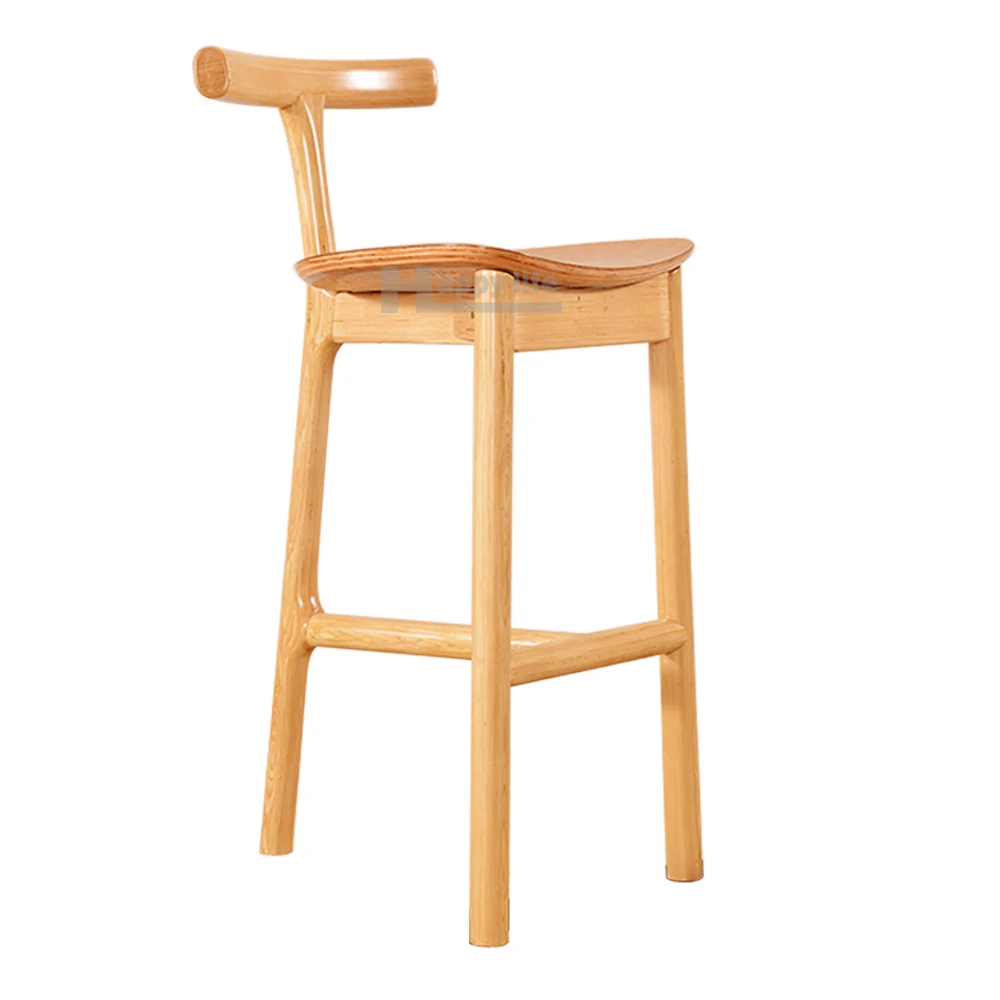 
2016 new European style wooden stool use for bar or cafes, commercial wood bar stool 