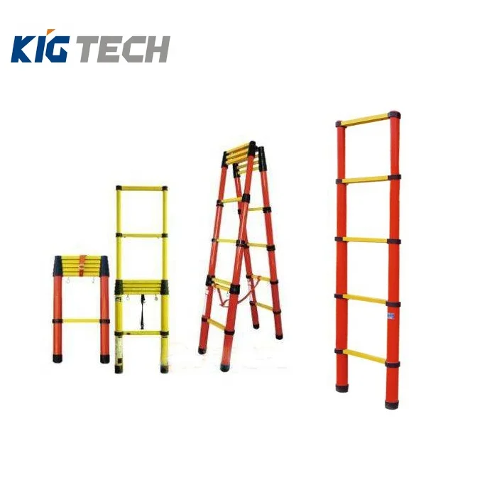 Good performance High insulation Fiberglass double side A type ladder