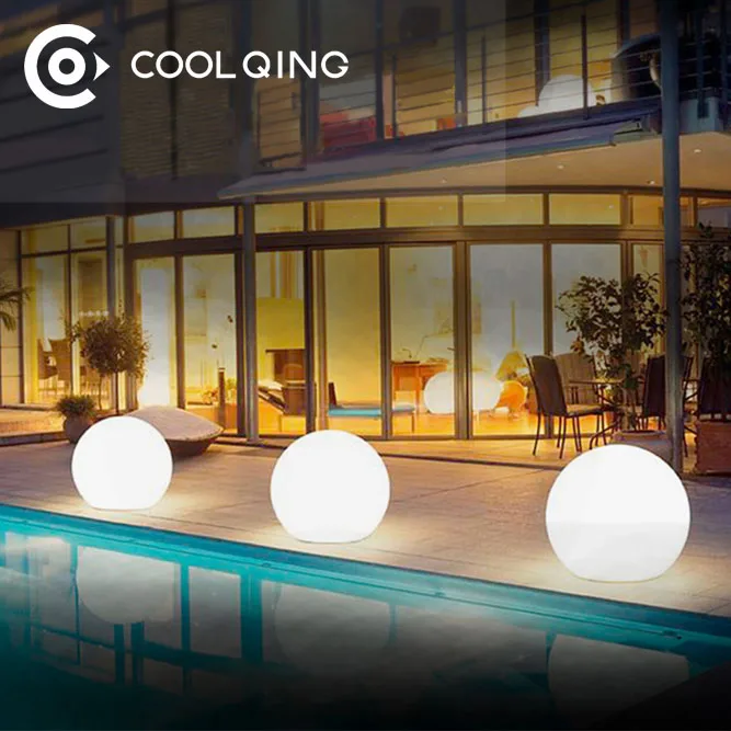 Multi color transparent LED Floating Led Illuminated Swimming Pool Ball Light