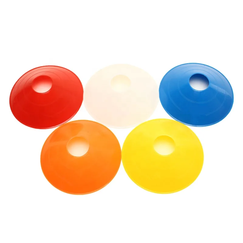 Plastic Disc Cone Sports Training Equipment with Carrier Pack of 50 with a Carry Strap